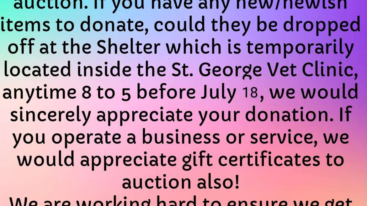 Auction Items Needed