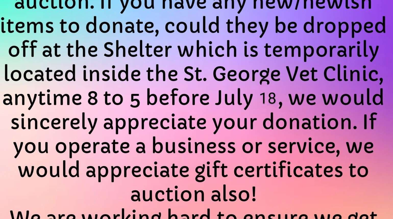 Auction Items Needed